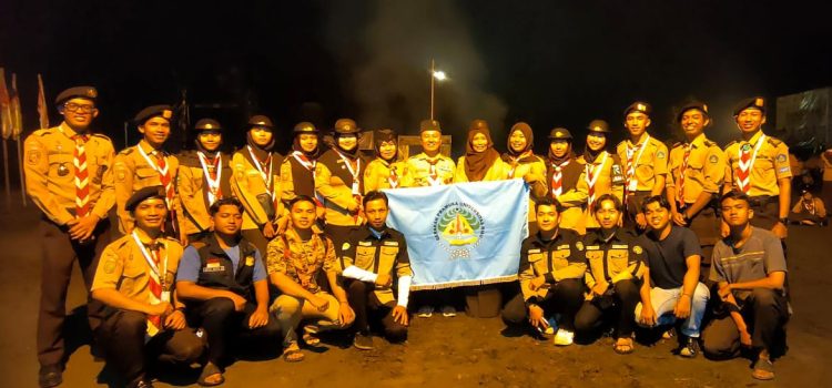 Gugusdepan 08-001 dan 08-002 Universitas Riau mengikuti Raimuna Cabang Kota Pekanbaru Tahun 2024