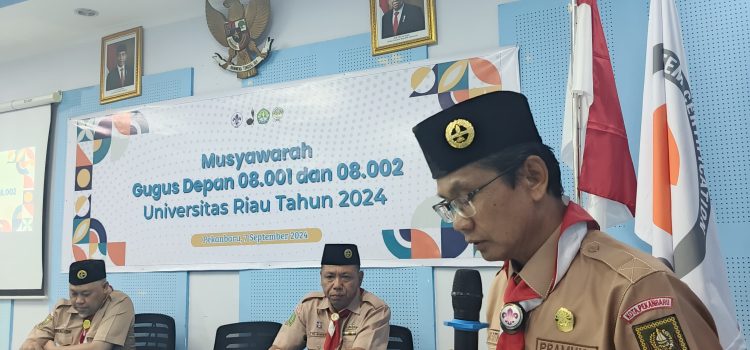 Musyawarah Gugus Depan Kota Pekanbaru 08-001 dan 08-002 Gerakan Pramuka Universitas Riau