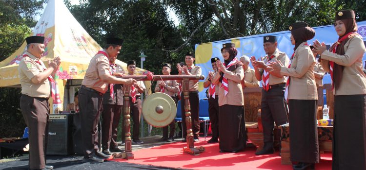 Latihan Gabungan Pramuka Penegak dan Pandega Se-Daerah Riau Tahun 2024, ditaja oleh Gugusdepan 08-001 dan 08-002 Universitas Riau.